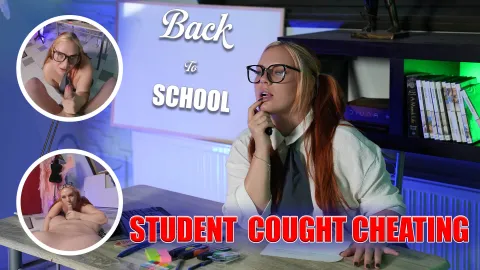 Back to School: Busty Students Caught Cheating & Fucked Hard