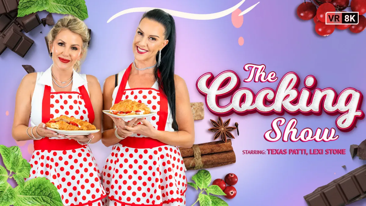 The Cocking Show: MILF Threesome Creampie Kitchen Fuck