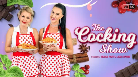 The Cocking Show: MILF Threesome Creampie Kitchen Fuck