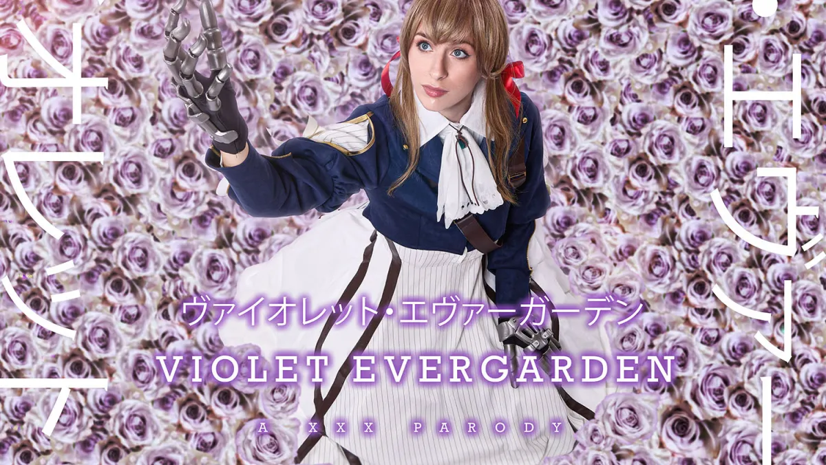 Violet Evergarden XXX Cosplay: Angel Youngs Seduces Major in VR