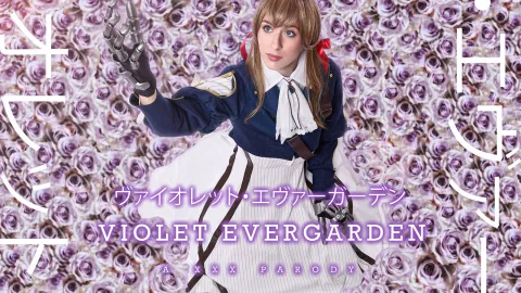 Violet Evergarden XXX Cosplay: Angel Youngs Seduces Major in VR