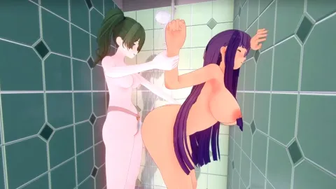 Fern's Wet Shower Fuck - Frieren XXX Parody VR