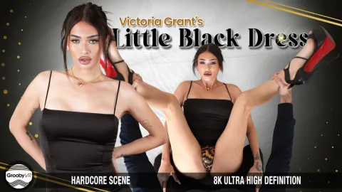 Victoria Grant's Seductive Black Dress Trans VR Fuck