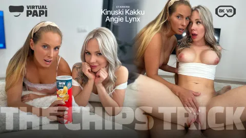 Blonde Threesome Temptation: Angie Lynx & Kinuski Kakku in VR Heat