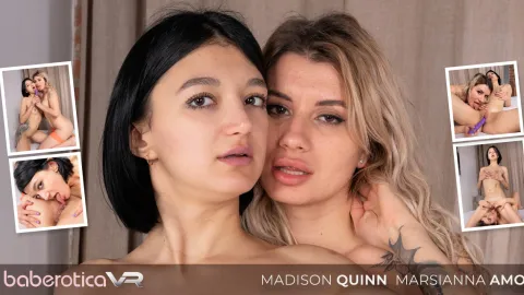 Madison Quinn & Marsianna Amoon in Passionate Lesbian VR Love