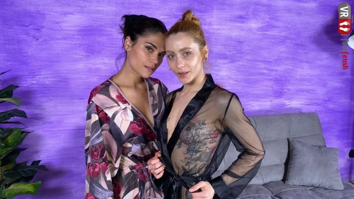 Chiara & Stella's Sensual Oil Foot Massage in VR