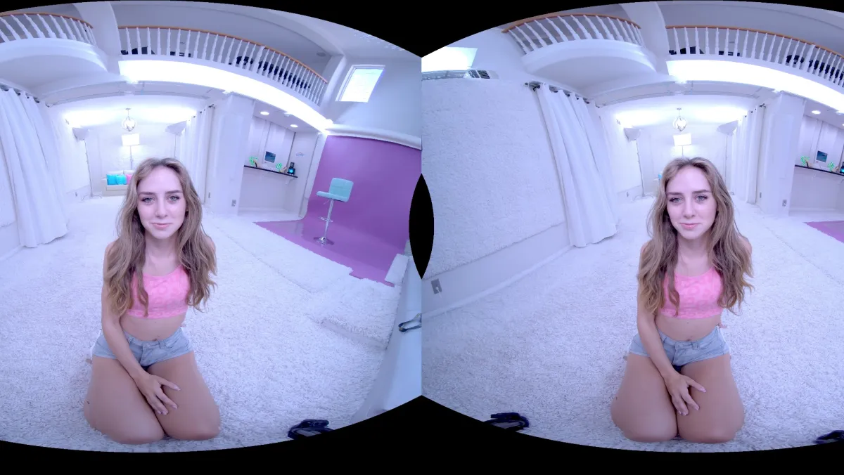 Stunning Teen Blonde Daisy Foxxx Strips Nude in White Studio