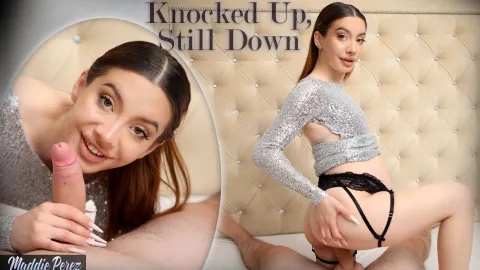 Pregnant Teen Maddie Perez Craves Raw Creampie in VR