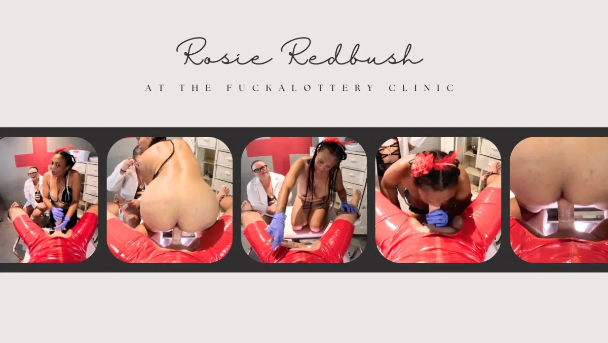 Rosie Redbush's Fuckalottery Clinic: BBW Nurse Fucks Hard