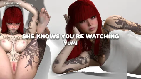 YUMI Teases in Tight Lingerie - She Knows You're Watching