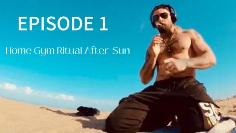 Gay Home Gym Ritual: Naked Deep Squats POV Jerk-Off Session