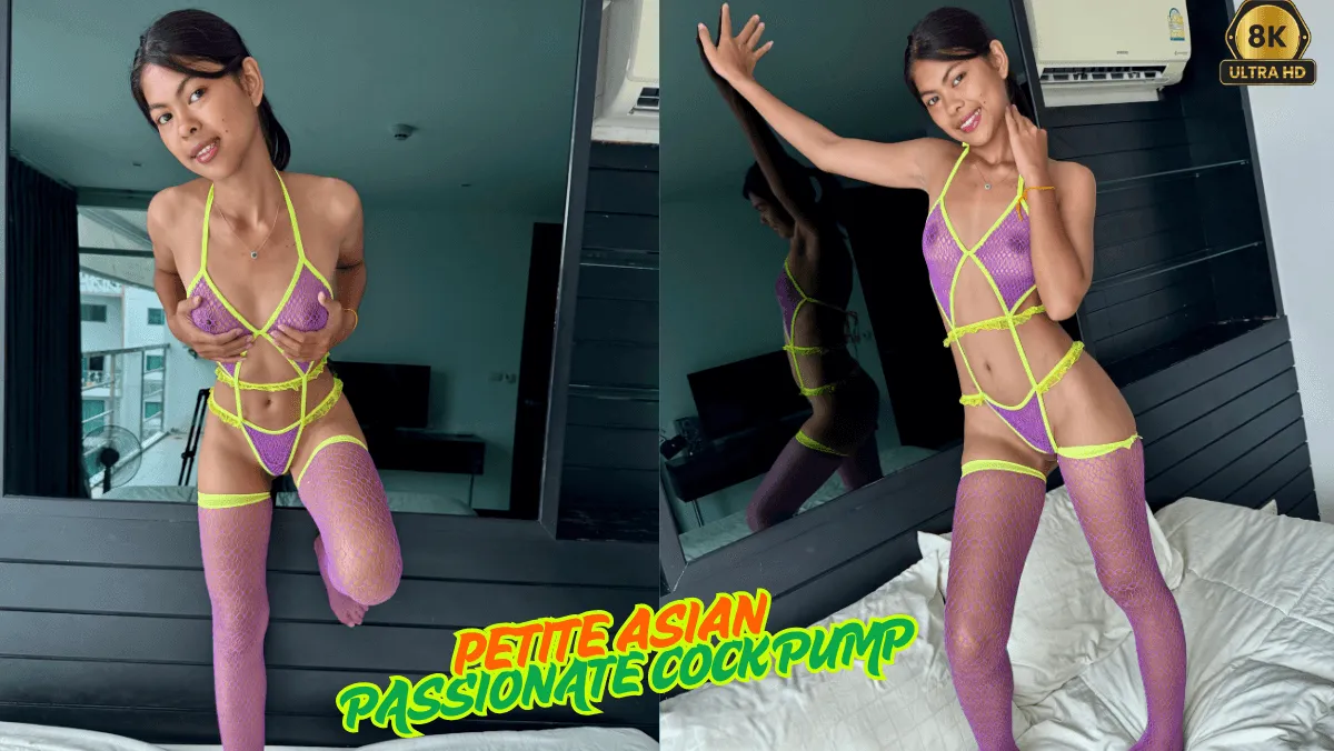 Petite Asian Slut Maya Carter Pumps Your Cock with Raw Passion in 8K VR