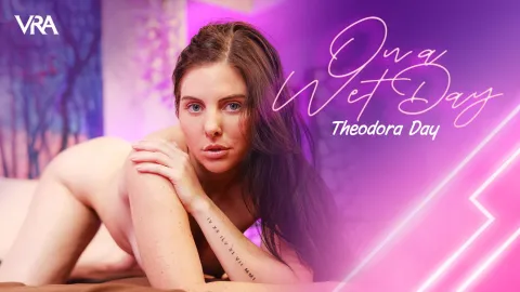 Theodora Day's Wet Day: Sultry Solo Grind & Toy Play in VR
