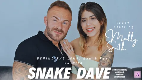 Raw VR Porn Shoot: Snake Dave Fucks Naive Newcomer Molly Smith