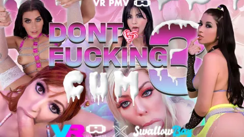 Don't Fucking Cum 3: VR PMV with Hot Pornstar Compilation