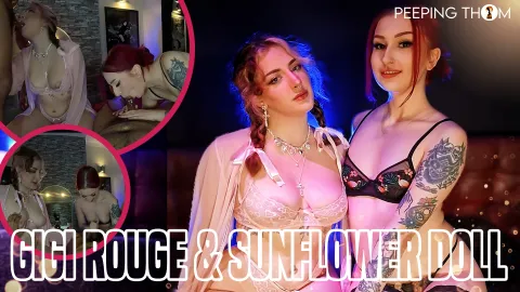 Sunflower Doll & Gigi Rouge Seduce and Fuck Old Men in VR