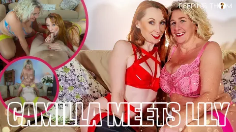 Camilla & Lily Kink's Wild Lesbian Fuck in VR Orgy