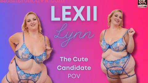 Lexii Lynn's Cute Candidate BBW Solo Tease in 8K VR