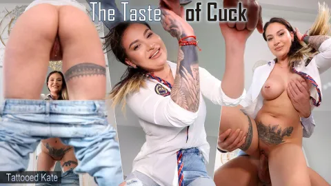 Tattooed Kate's Cuckold Humiliation in VR - Taste of Submission