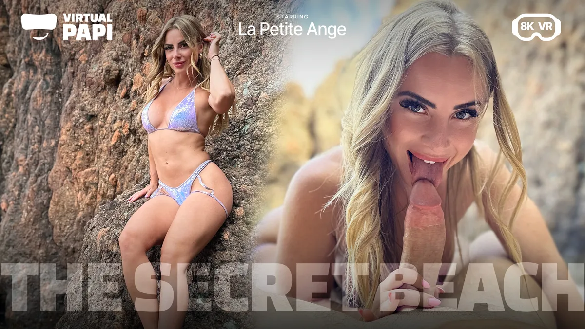 Secret Beach Seduction: La Petite Ange's Wild Outdoor Fuck