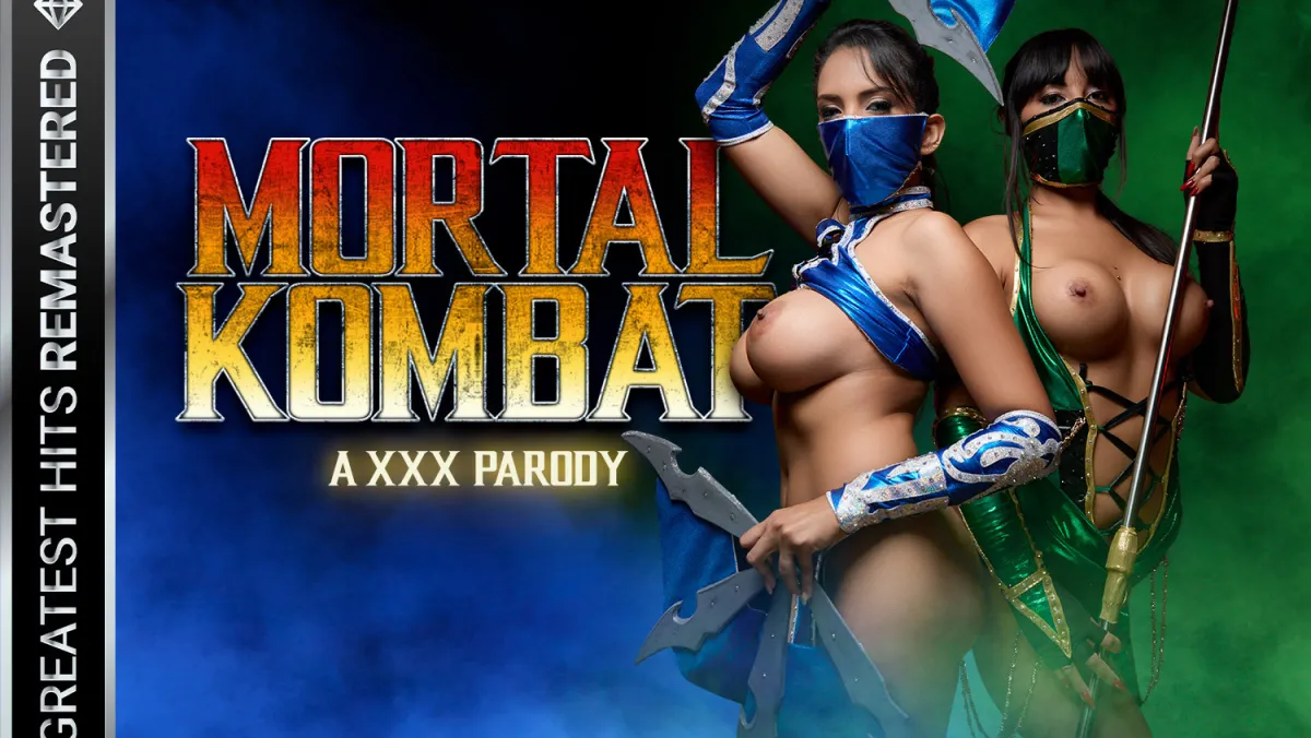 Mortal Kombat XXX Parody: Threesome with Busty Latina Warriors