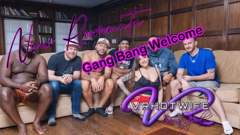 Gangbang Welcome: Submissive Brunette Ravaged by Horny Roommates