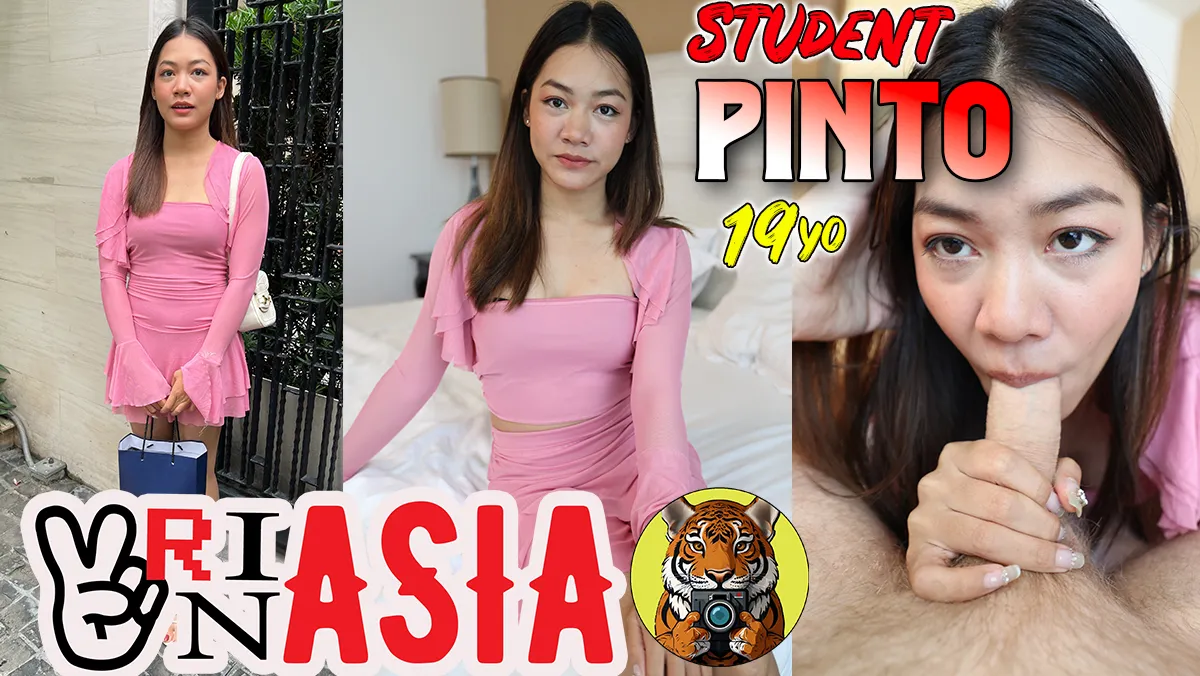 Super Cute Thai Student Pinto Bangs Hard on First Date